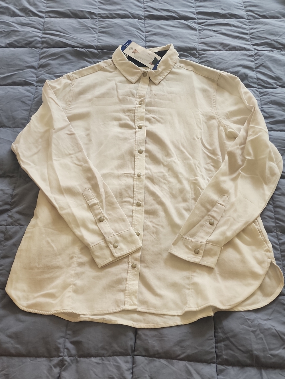 Women's Classic Cream Button-Up Shirt